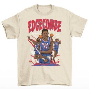 NEW VJ Edgecombe Cartoon Style Philadelphia Basketball T-Shirt
